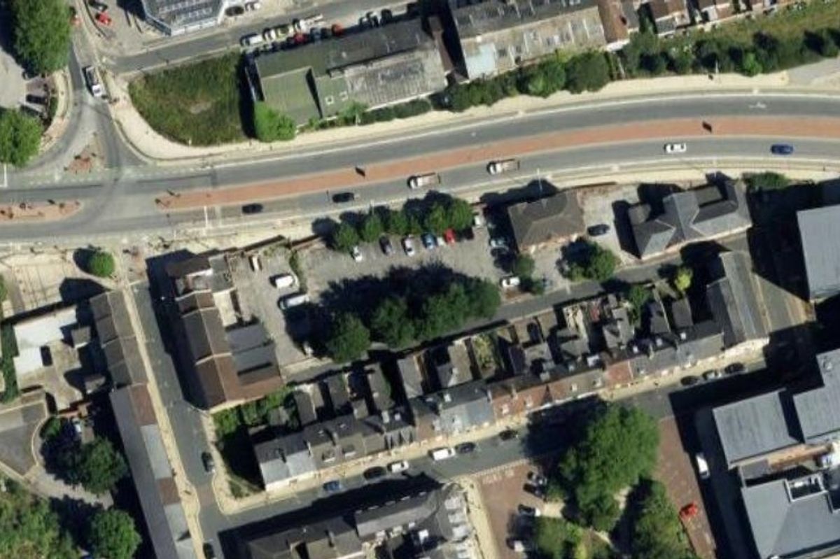 The Egginton Street car park from above