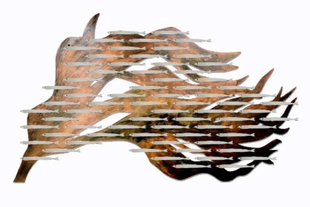Sea Kelp and Sandeel Sculpture by Finch Tree