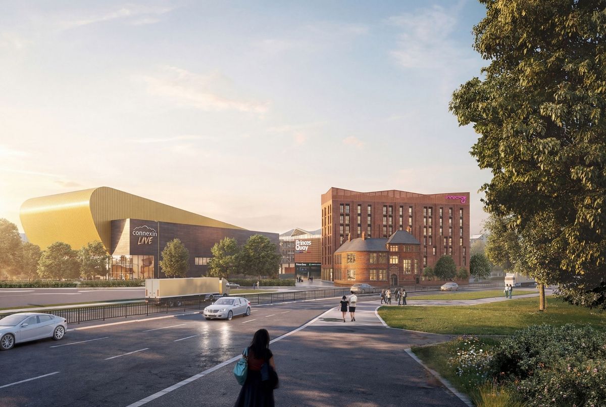 The planned hotel as it would be seen from the A63 Castle Street