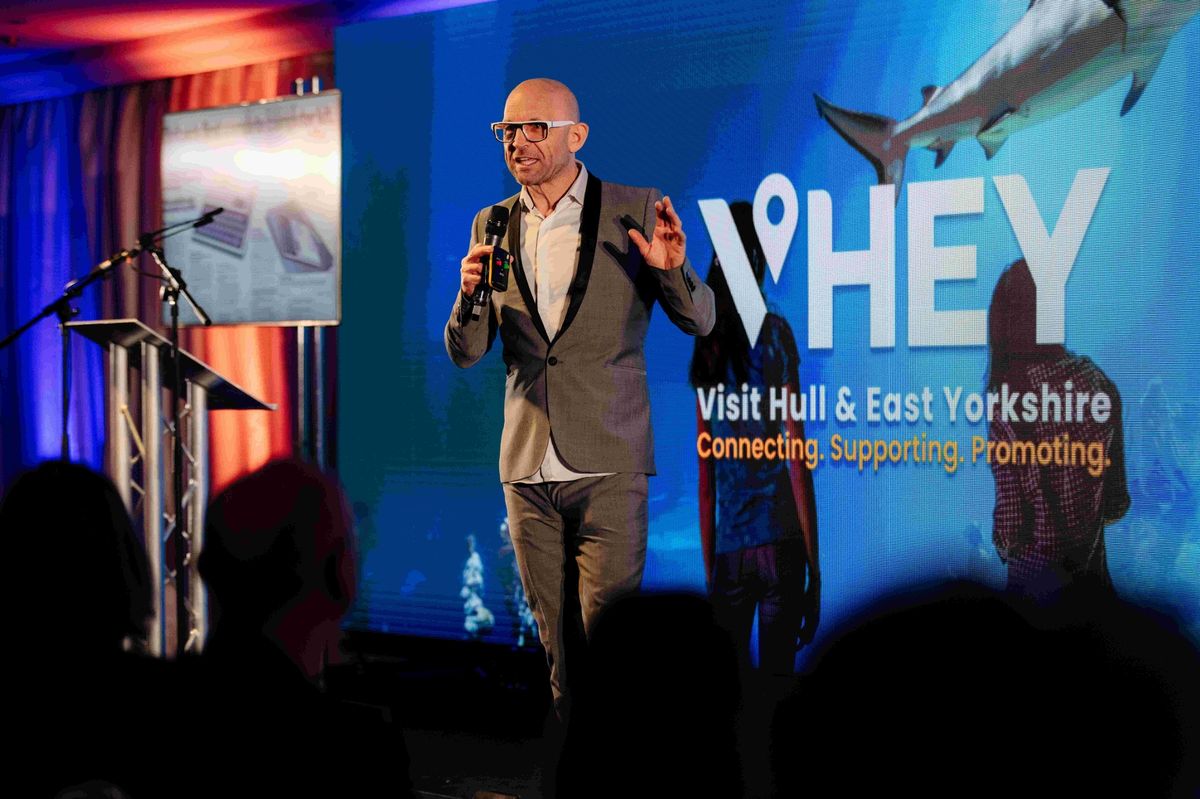 Jason Bradbury, a TV presenter, was keynote speaker at the conference.