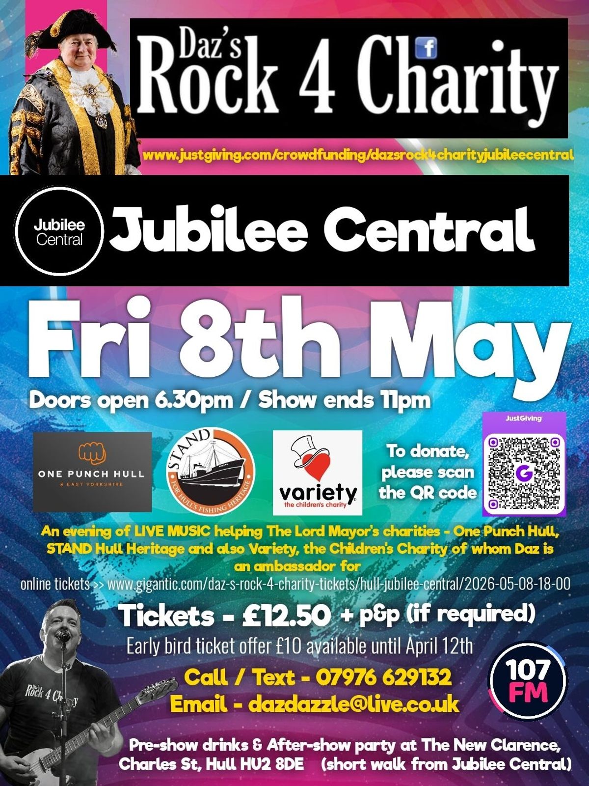 The poster for Daz's Rock 4 Charity