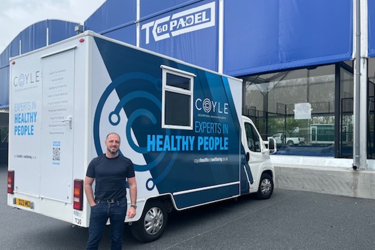 Tommy Coyle pictured outside his new TC60 Padel centre
