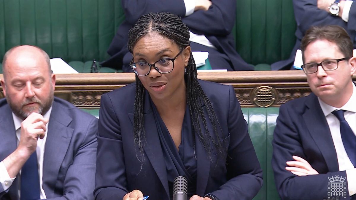 Conservative party leader Kemi Badenoch during a debate on the privileges motion to launch an investigation into Sir Keir Starmer over the appointment of Lord Peter Mandelson