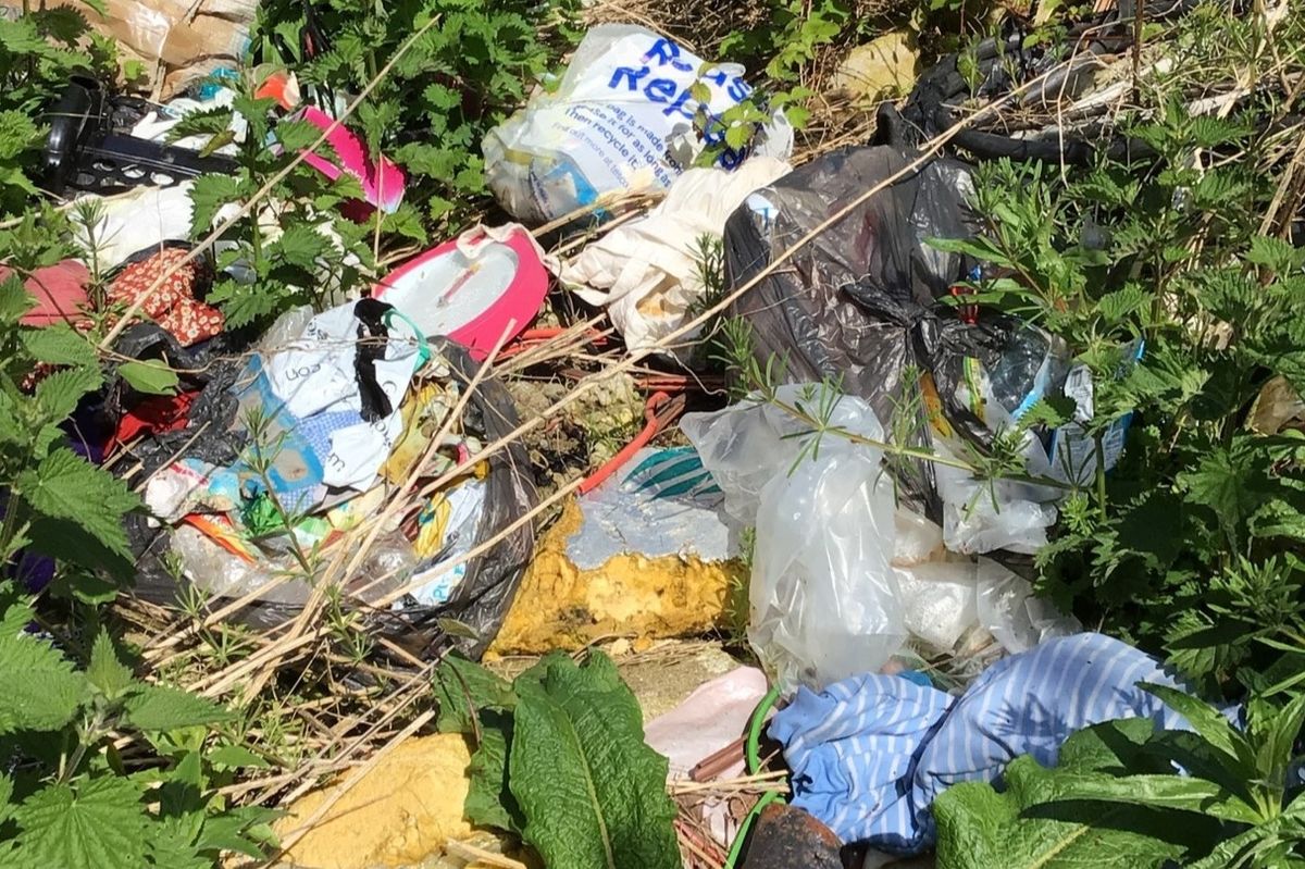 Waste found dumped in Gypsey Road, Bridlington, in May 2023