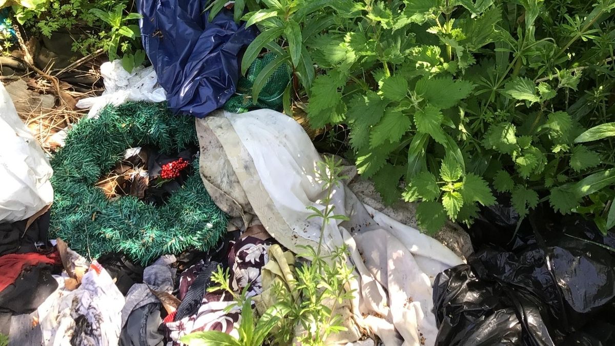Waste found dumped in Gypsey Road, Bridlington, in May 2023