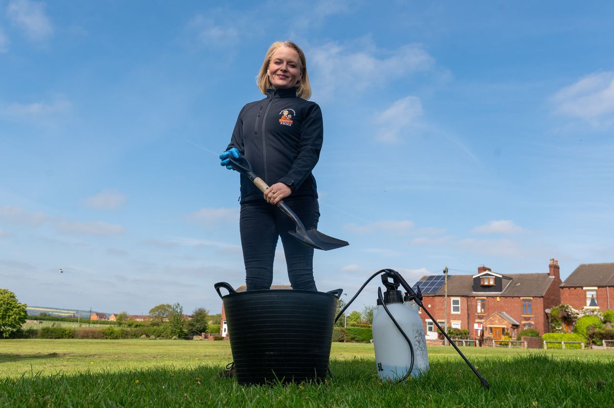 Emma Garner, who founded a pet waste disposal company after being made redundant from her law firm job