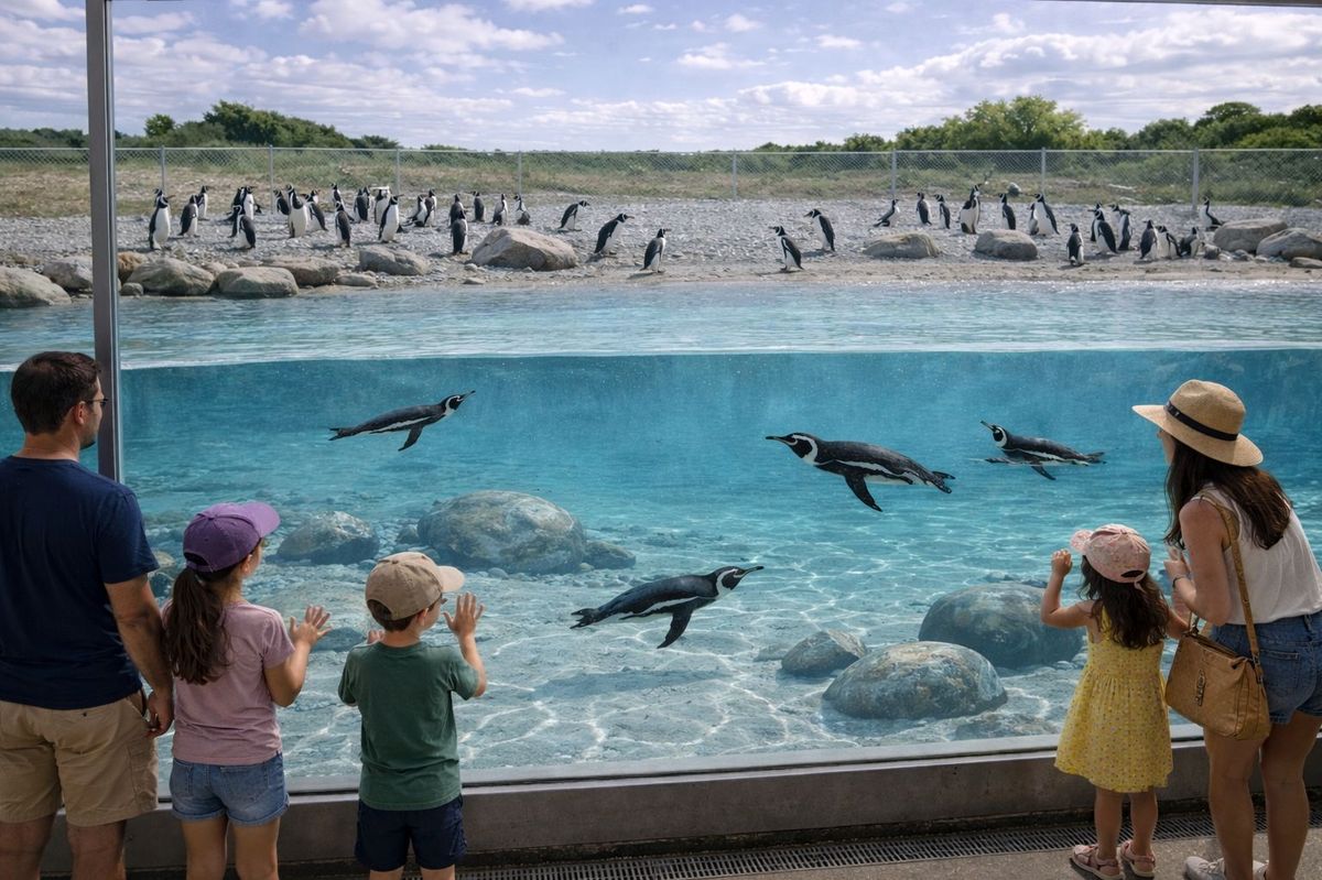 CG images of the upcoming penguin enclosure at Yorkshire Wildlife Park
