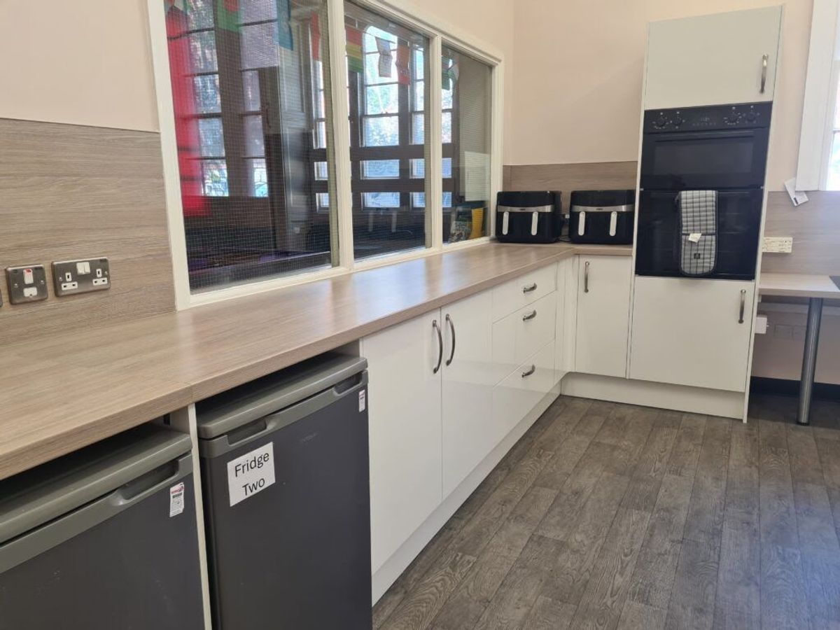 The refurbished kitchen at Kingston Youth Centre was funded by Hull City Council
