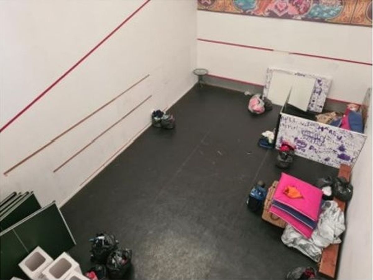 The studio space before the upgrades