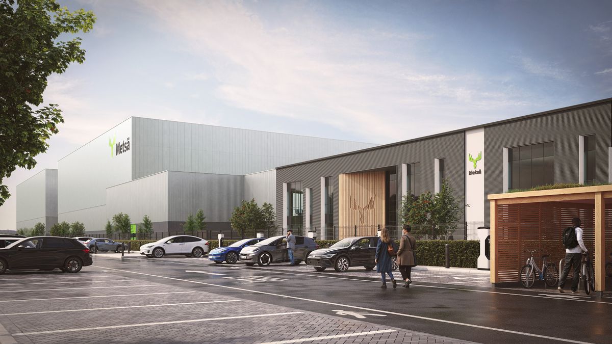 A CGI of Metsä's facility in Goole