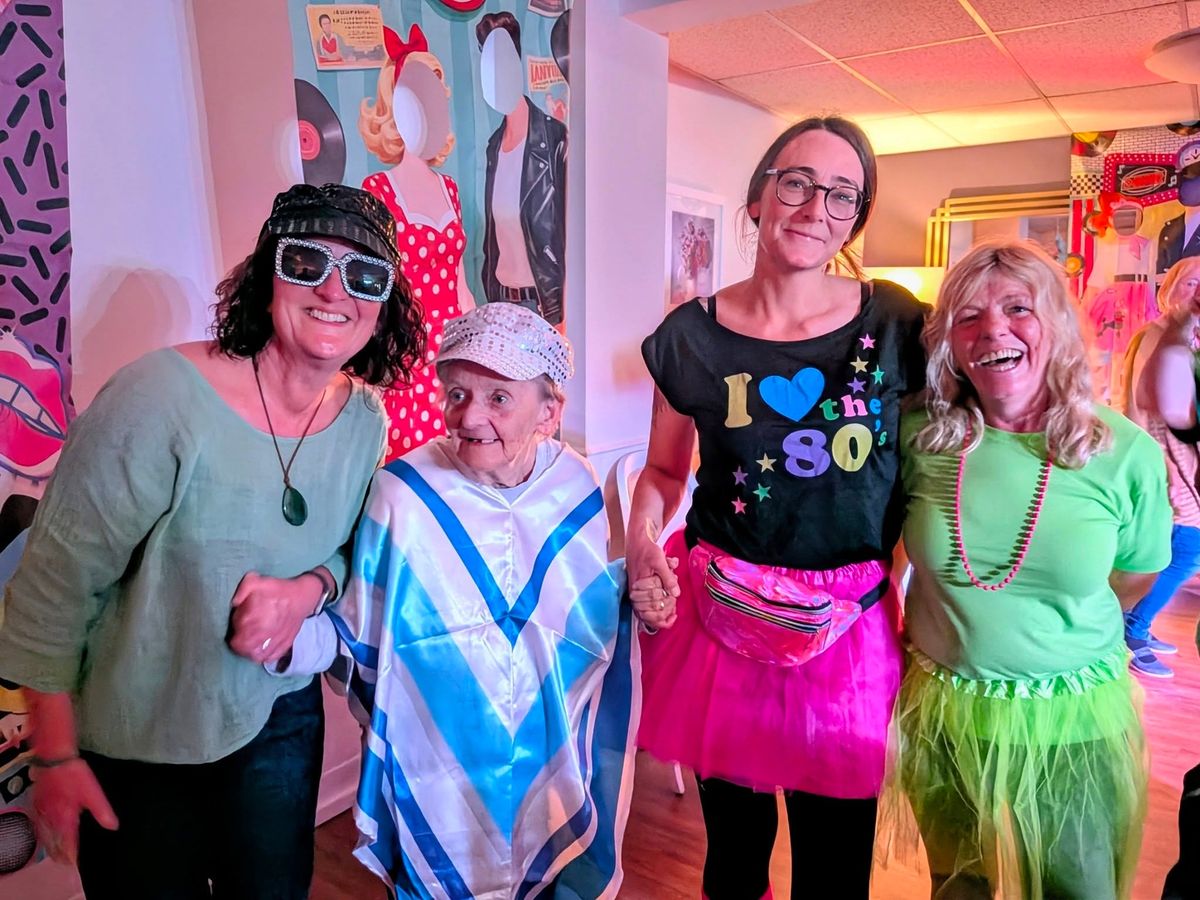 'I love the 80s' disco fun at Mallard Court Care Home in Bridlington