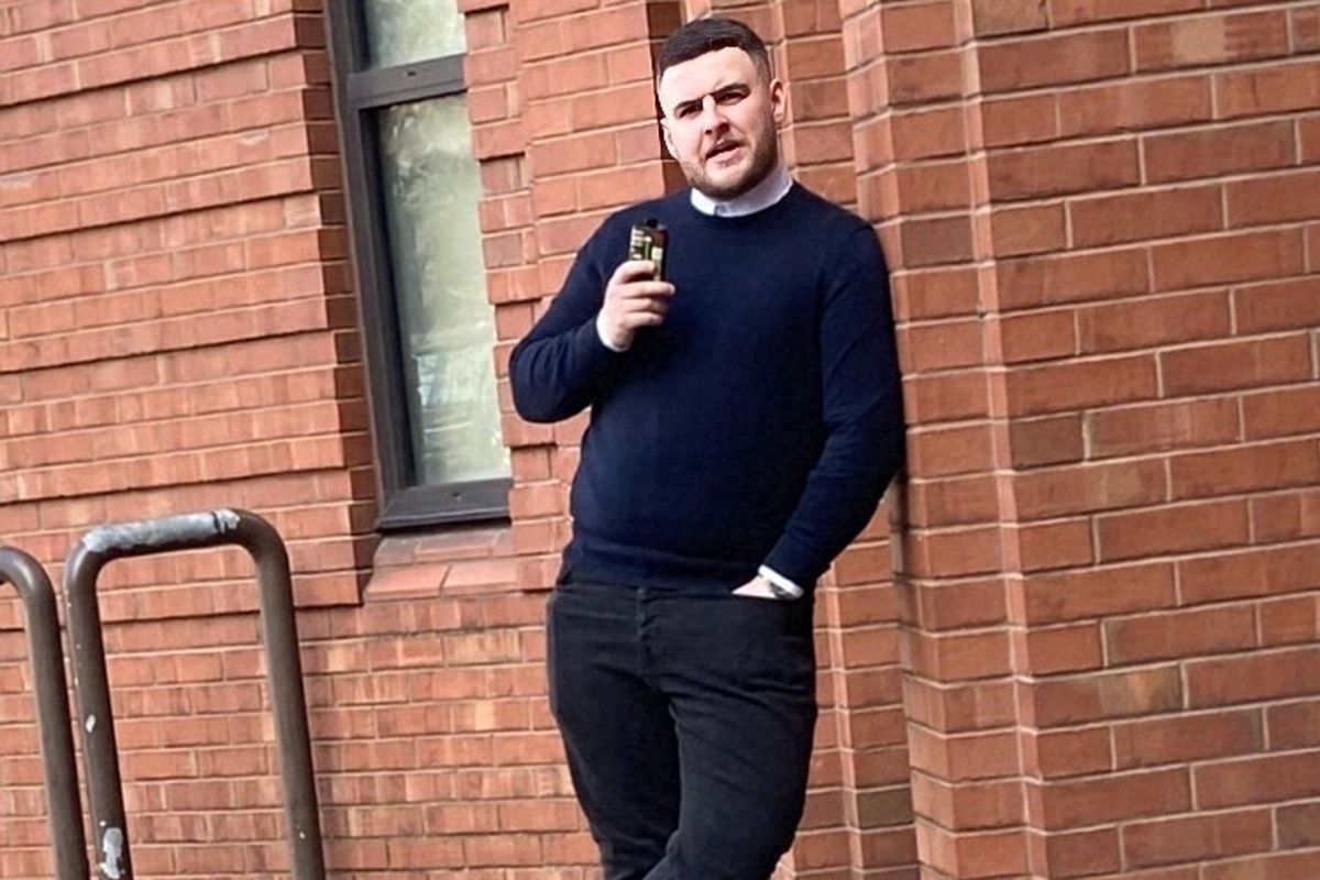 Matthew Jones after an earlier hearing at Hull Crown Court