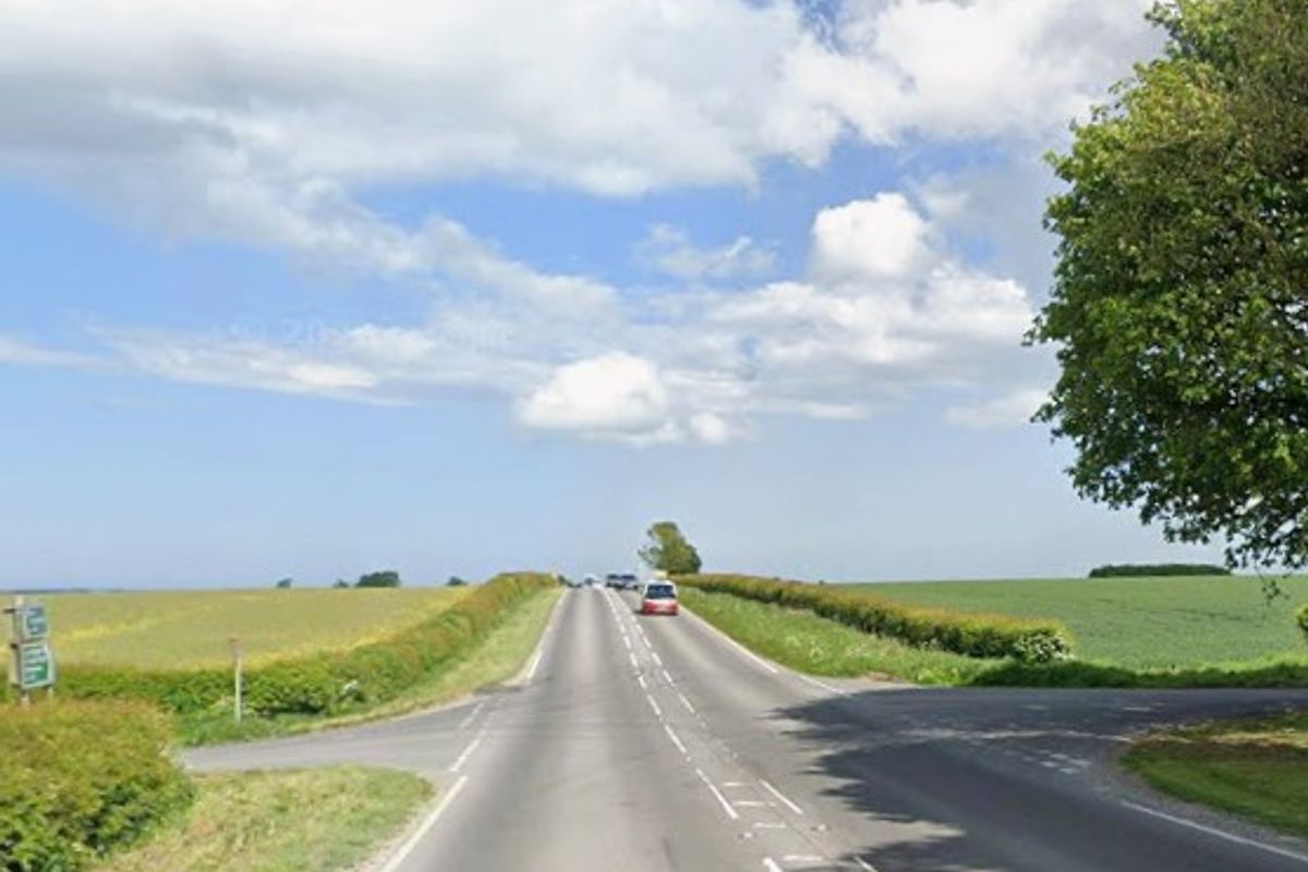 The A166 near Fridaythorpe (file photo)