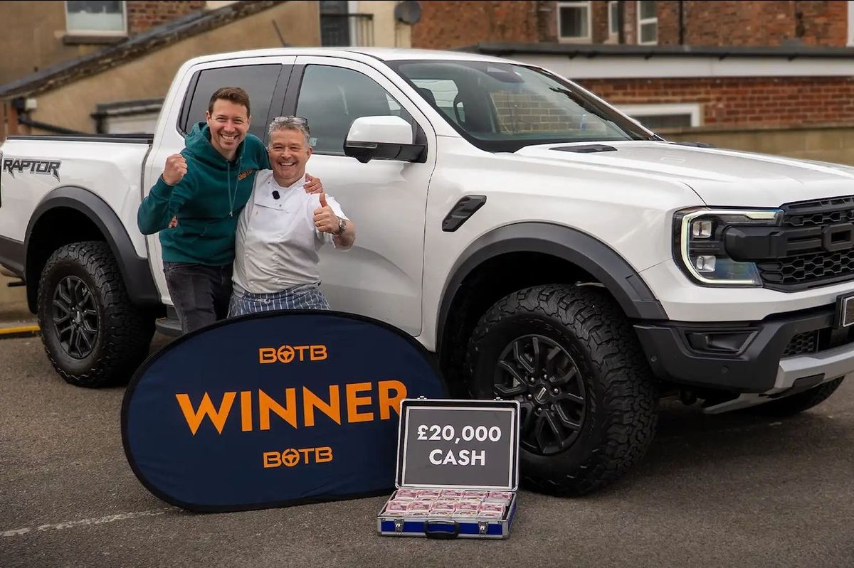 Bridlington chef Mark Wright with BOTB presenter Christian Williams