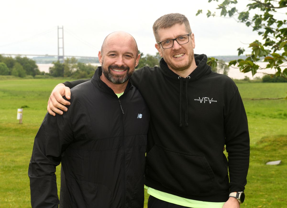 Paul Haddock and Simon Gamble are taking on the 306 km coast-to-coast endurance run from East Yorkshire to Liverpool to raise awareness of veteran mental health during Mental Health Awareness Week
