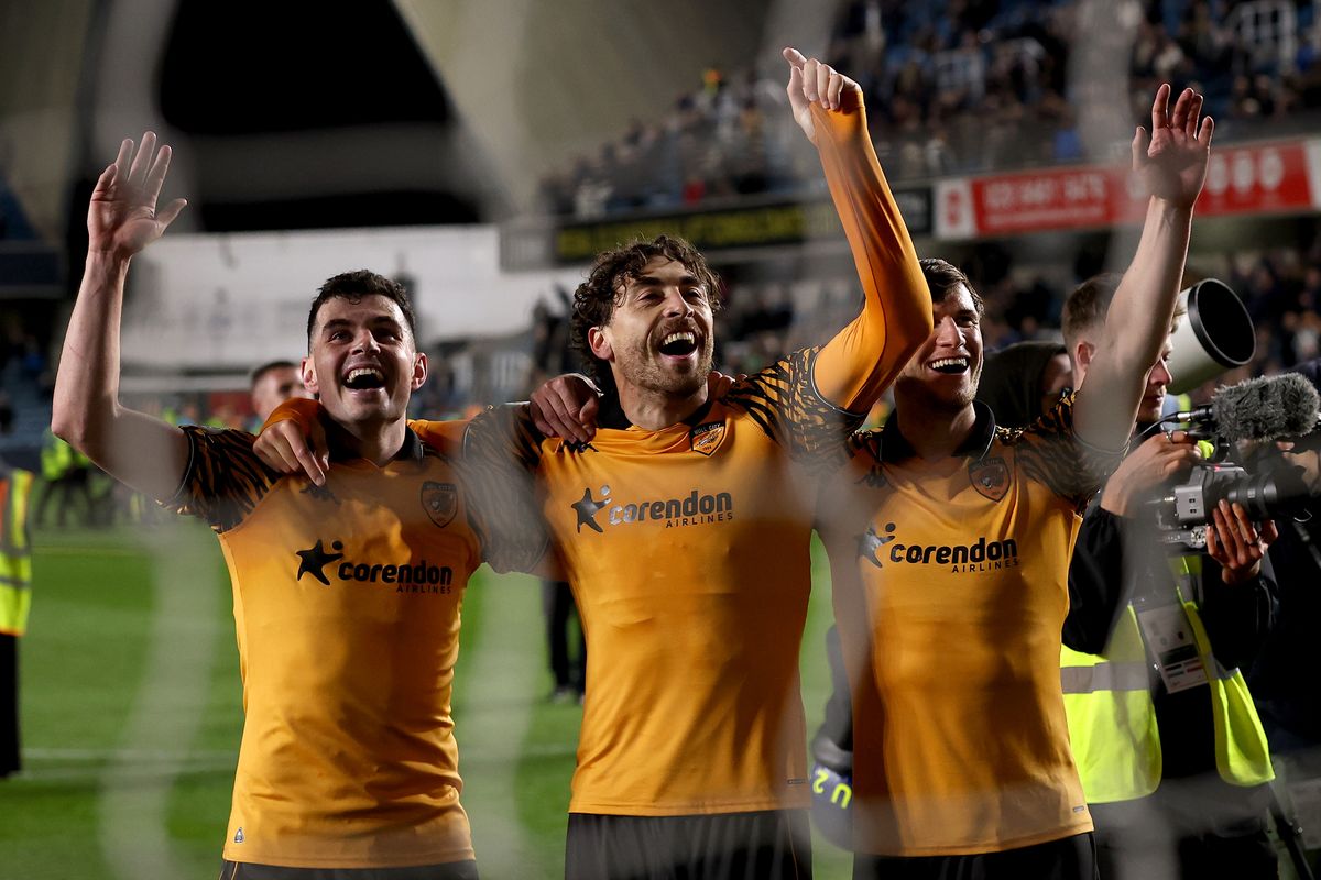 Hull City trio John Egan, Matt Crooks and Paddy McNair at The Den