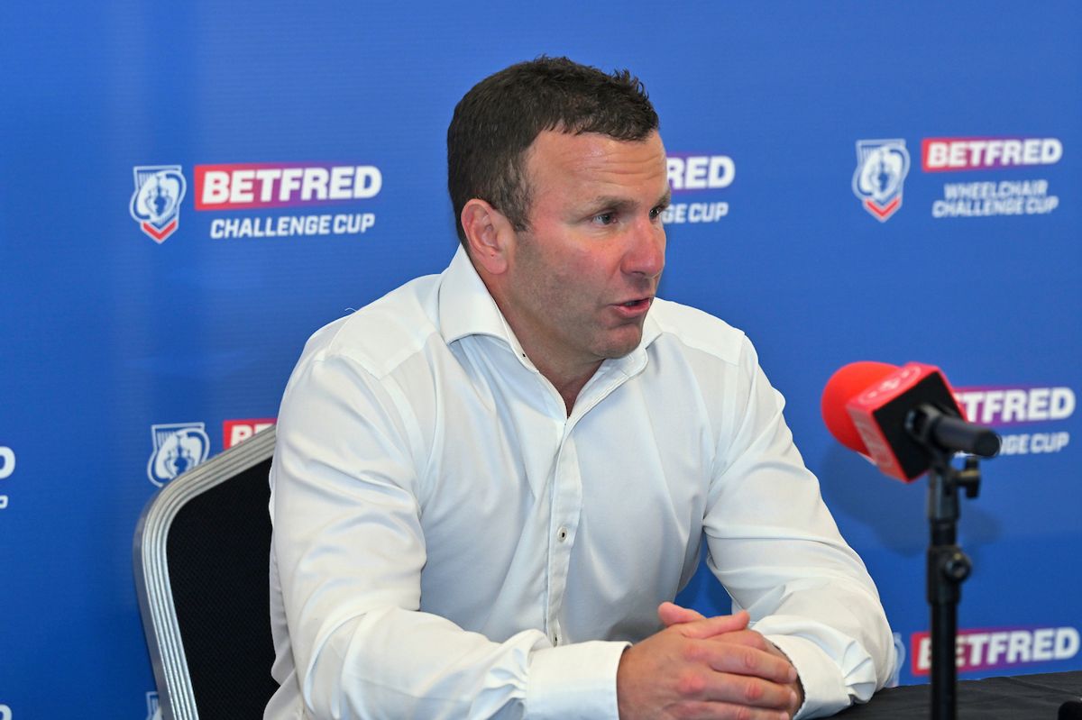 Hull KR coach Willie Peters in the press conference after his side's victory over Warrington.