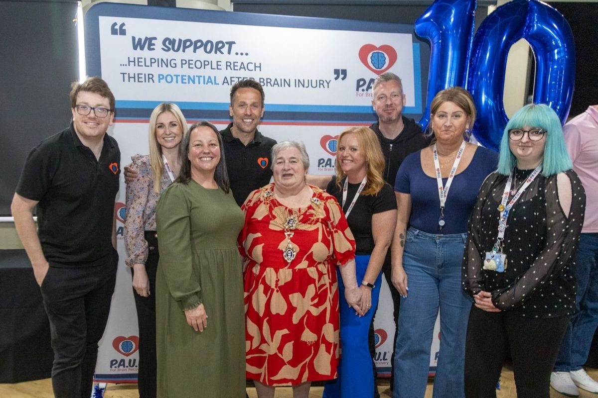 Team at Hull-based charity P.A.U.L For Brain Recovery