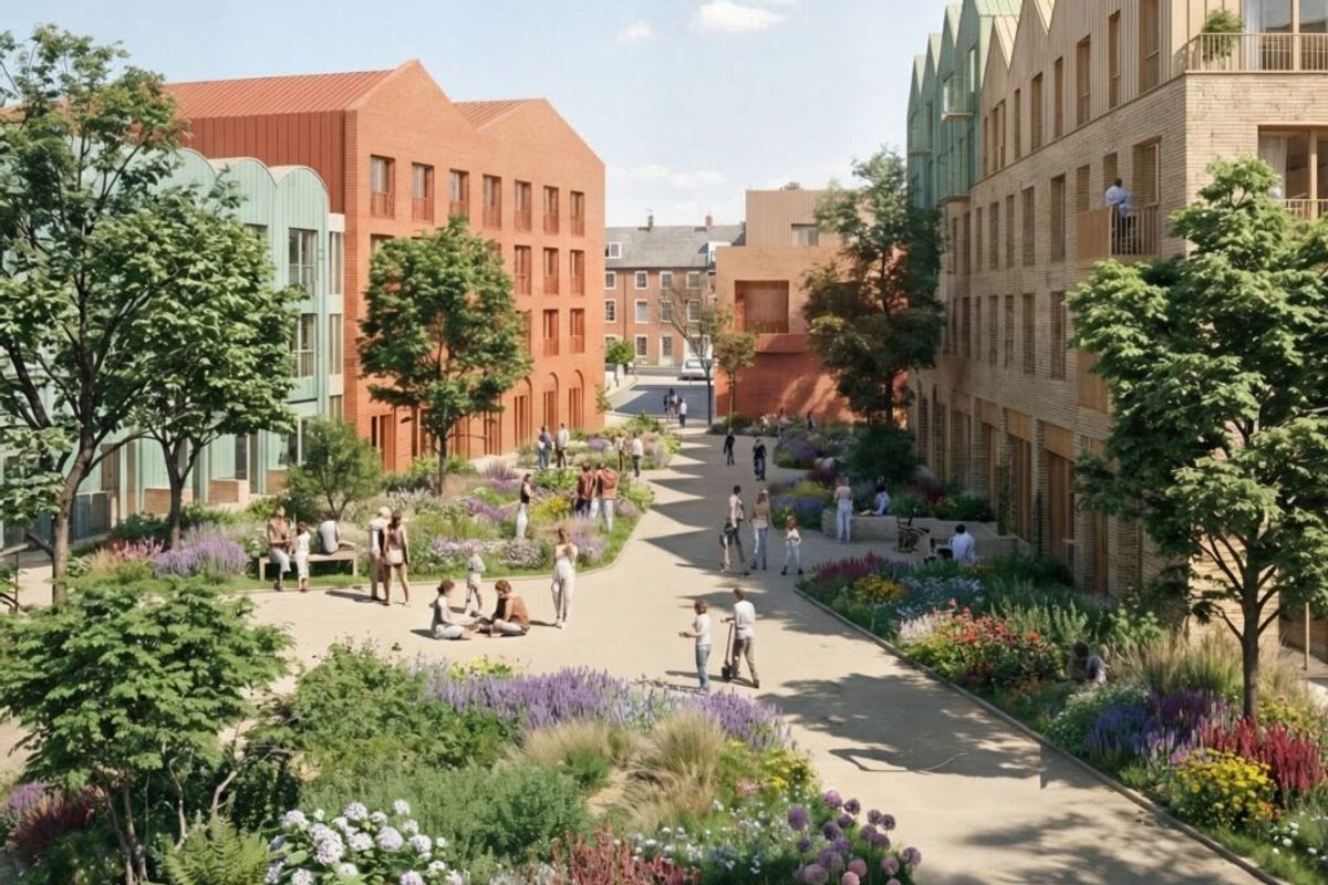 A CGI of how the Albion Square development will look