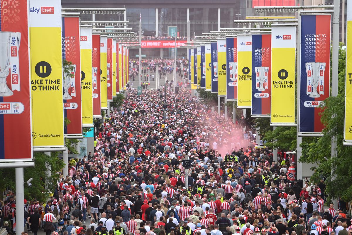 Wembley Way will be a sea of black and amber next Saturday
