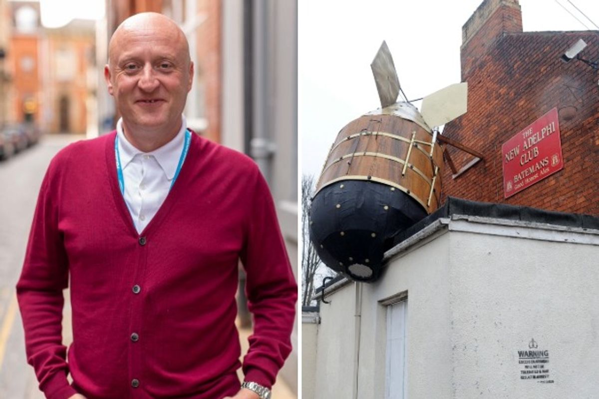 Hull technology entrepreneur Gerard Toplass and a view of grassroots music venue The New Adelphi Club