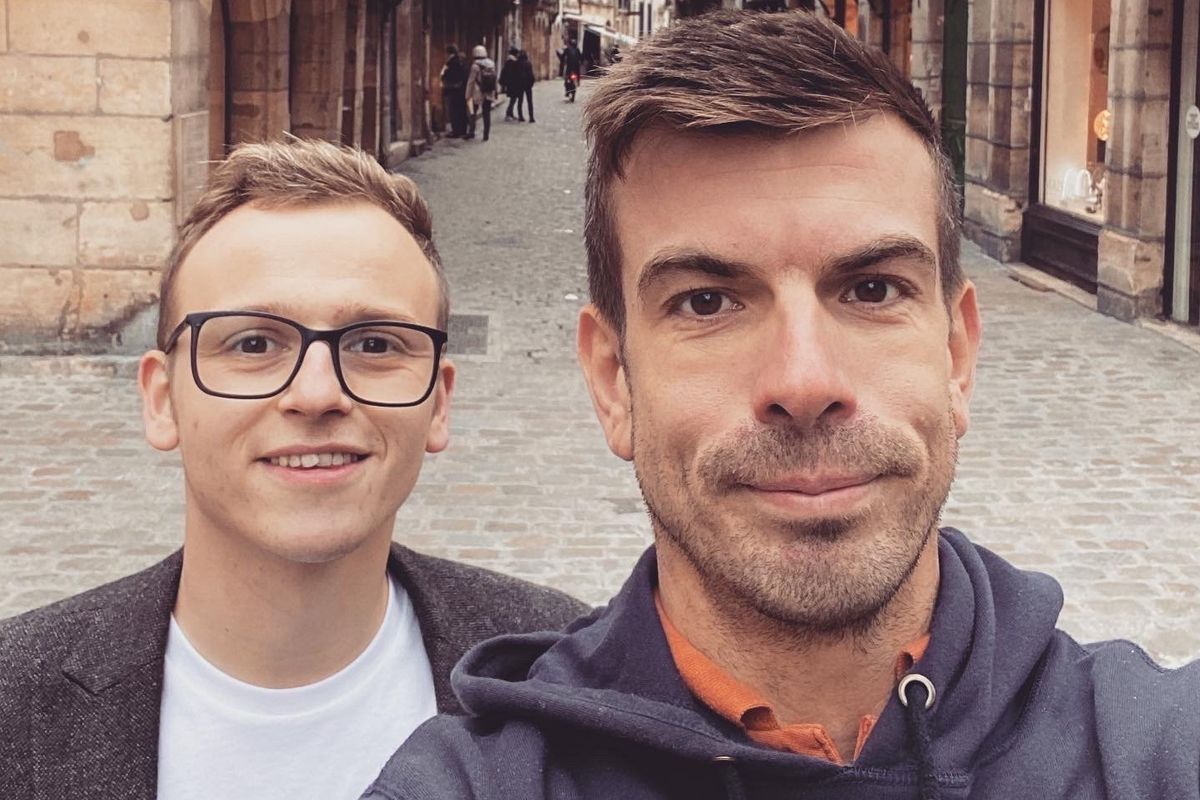Ben Pearson (right) and his husband Nathan