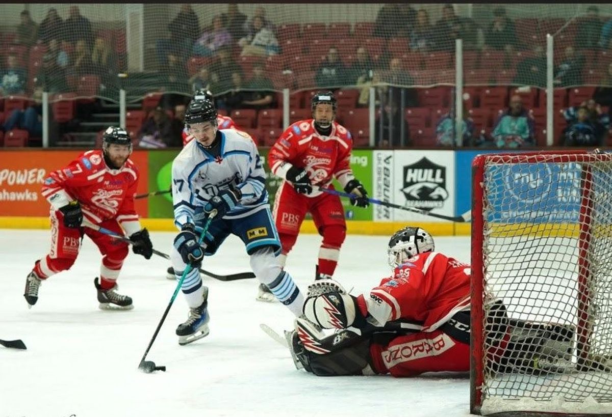 Ethan in action for Hull Jets