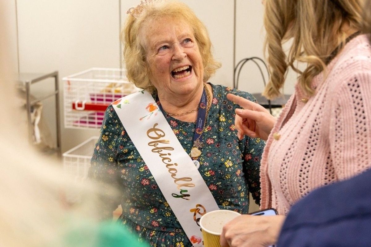 Janet Harley at her special celebration