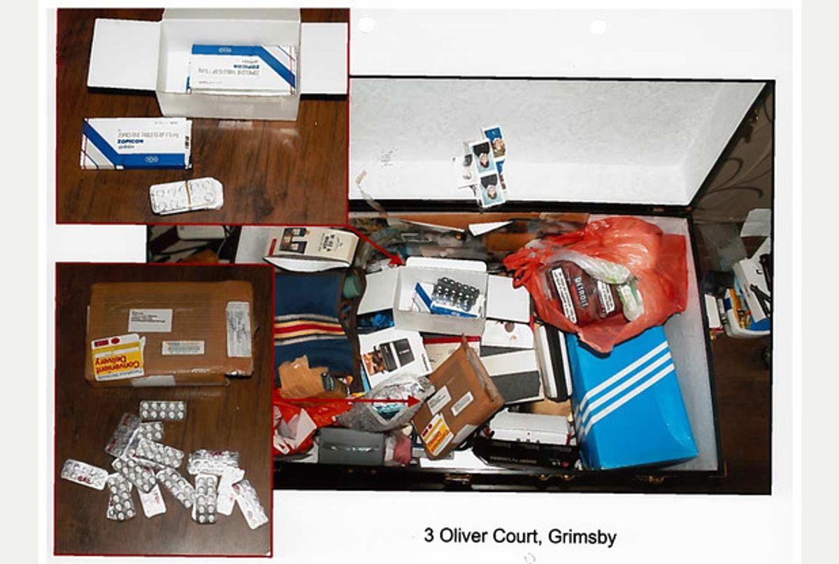 Police pictures reveal drugs left lying around in Rytting's home
