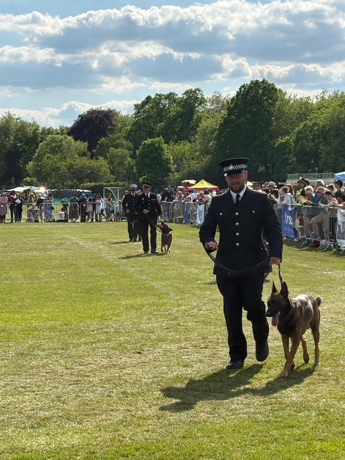 PC Dan Silcock and PD Riggs showcasing their skills