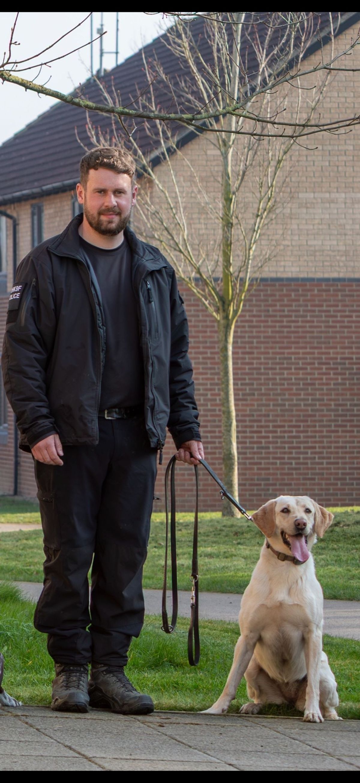 PC Dan Silcock with specialist detection dog PD Sunny