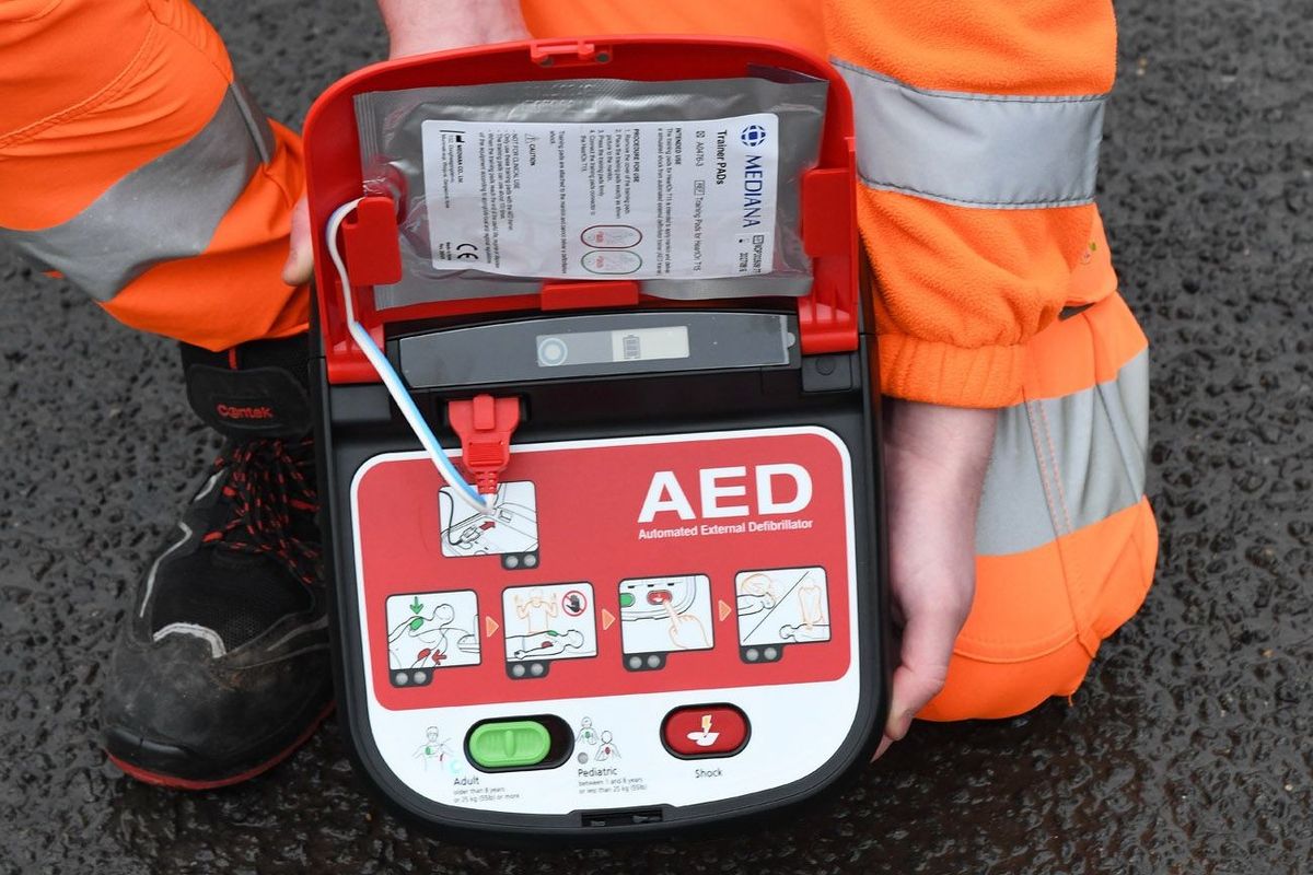 One of the portable defibrillators that are being carried aboard East Riding Council bin wagons