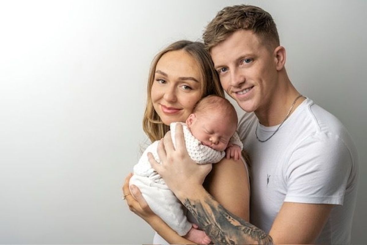 Ella Burton and Keiron Sparkes, of west Hull, with their baby son Otto Sparkes