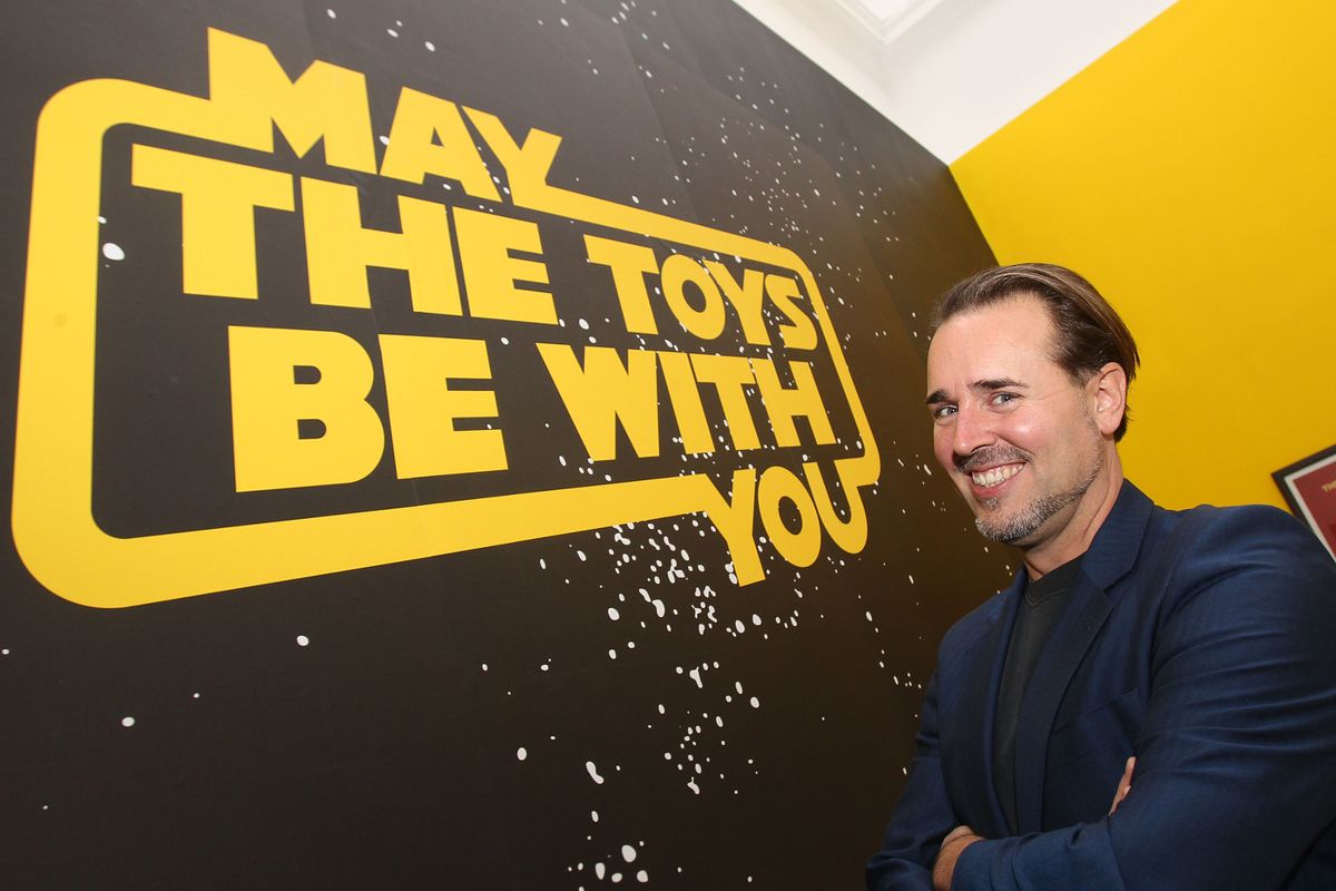 Collector, Matt Fox at the exhibition during its visit to Southport Photo by Ian Cooper