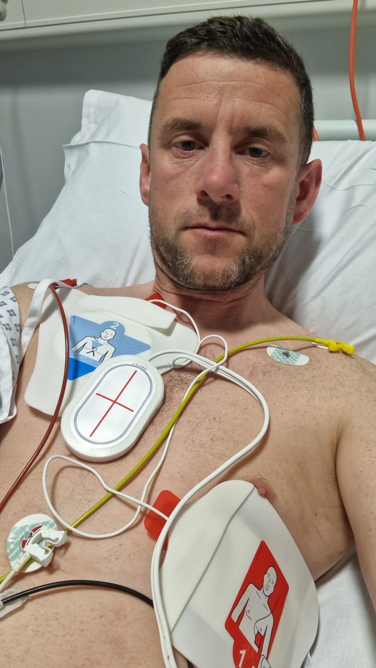 Ant Lewis - he was rushed to Queen Elizabeth Hospital in Birmingham and had a pacemaker fitted