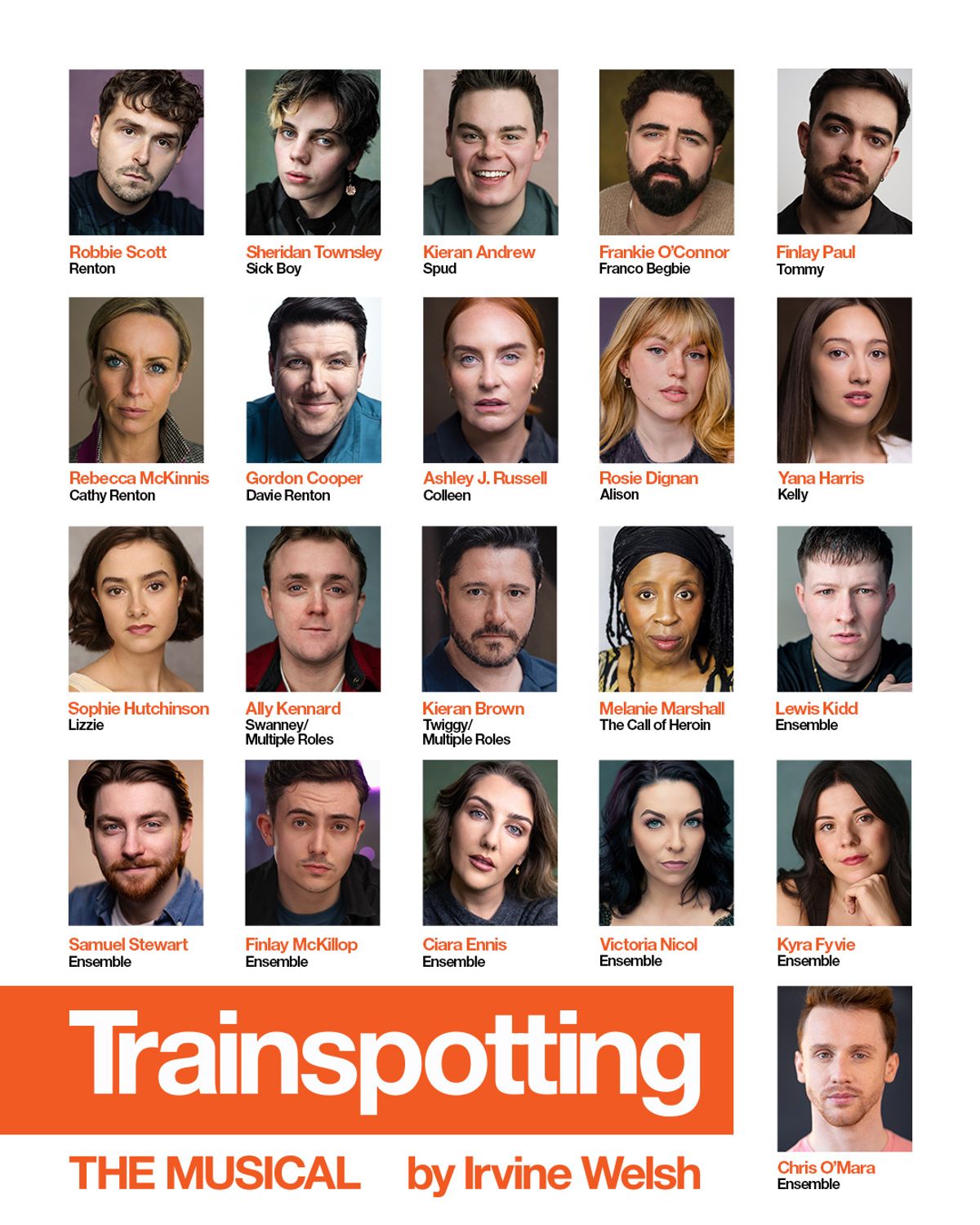 The cast of Trainspotting The Musical that is coming to Hull New Theatre
