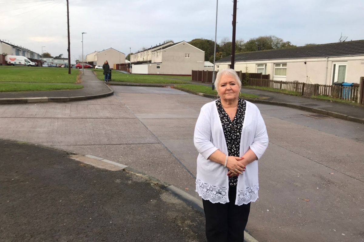 Cllr Anita Harrison in the North Bransholme estate in her North Carr ward.