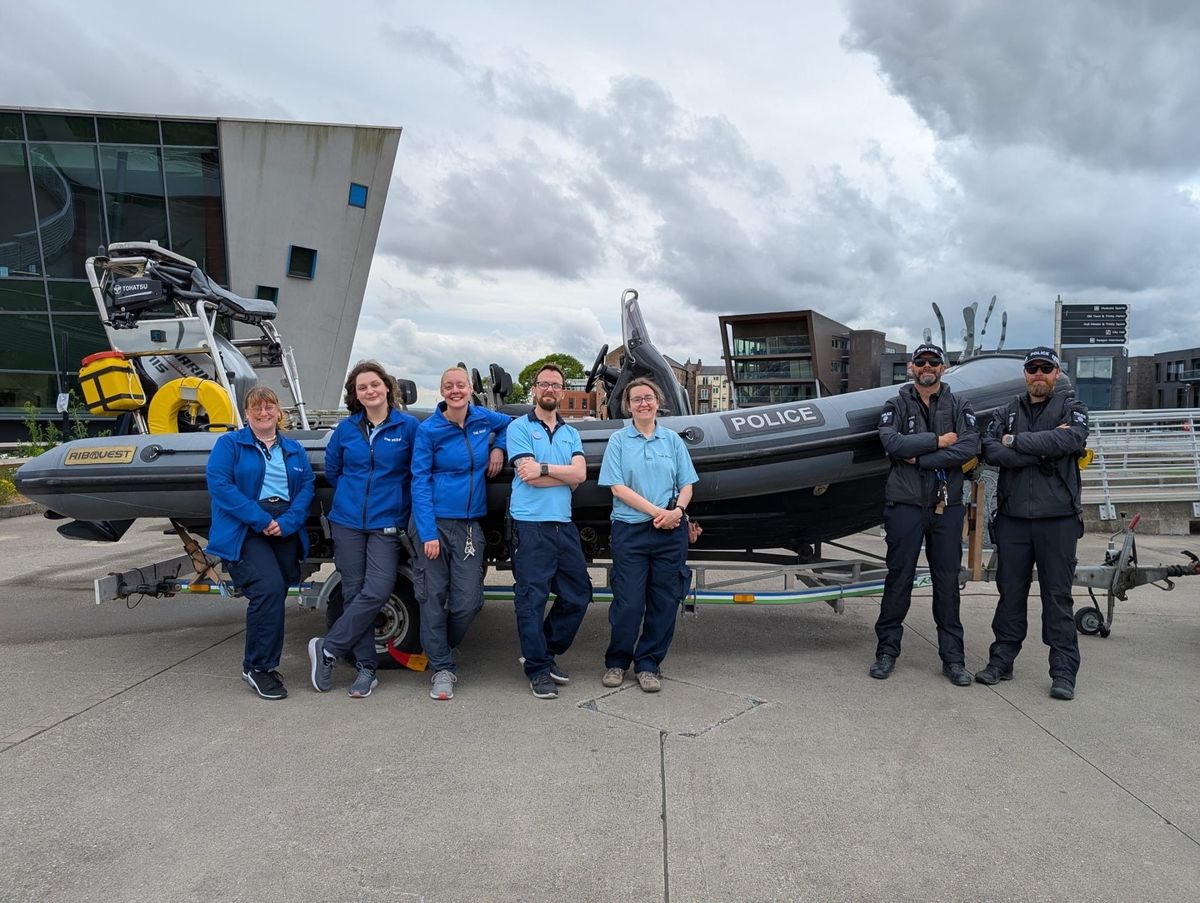 Humberside Police Marine Protect Unit with The Deep's guides