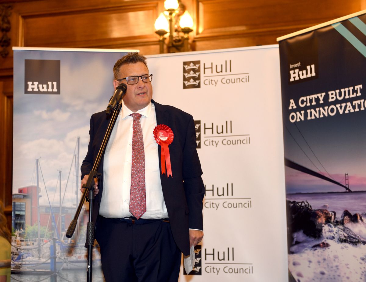 Karl Turner at the 2024 General Election count