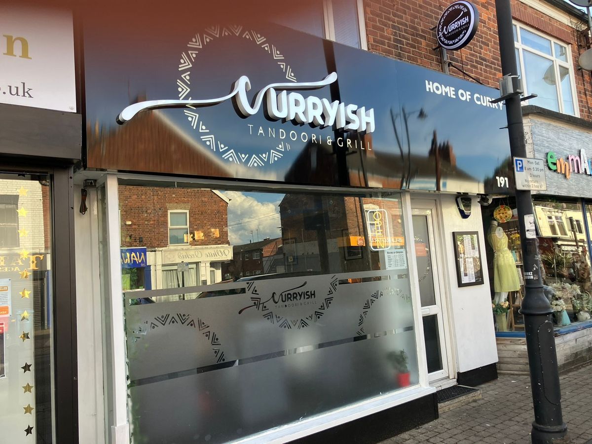 The exterior of Curryish, a restaurant in Newland Avenue, Hull