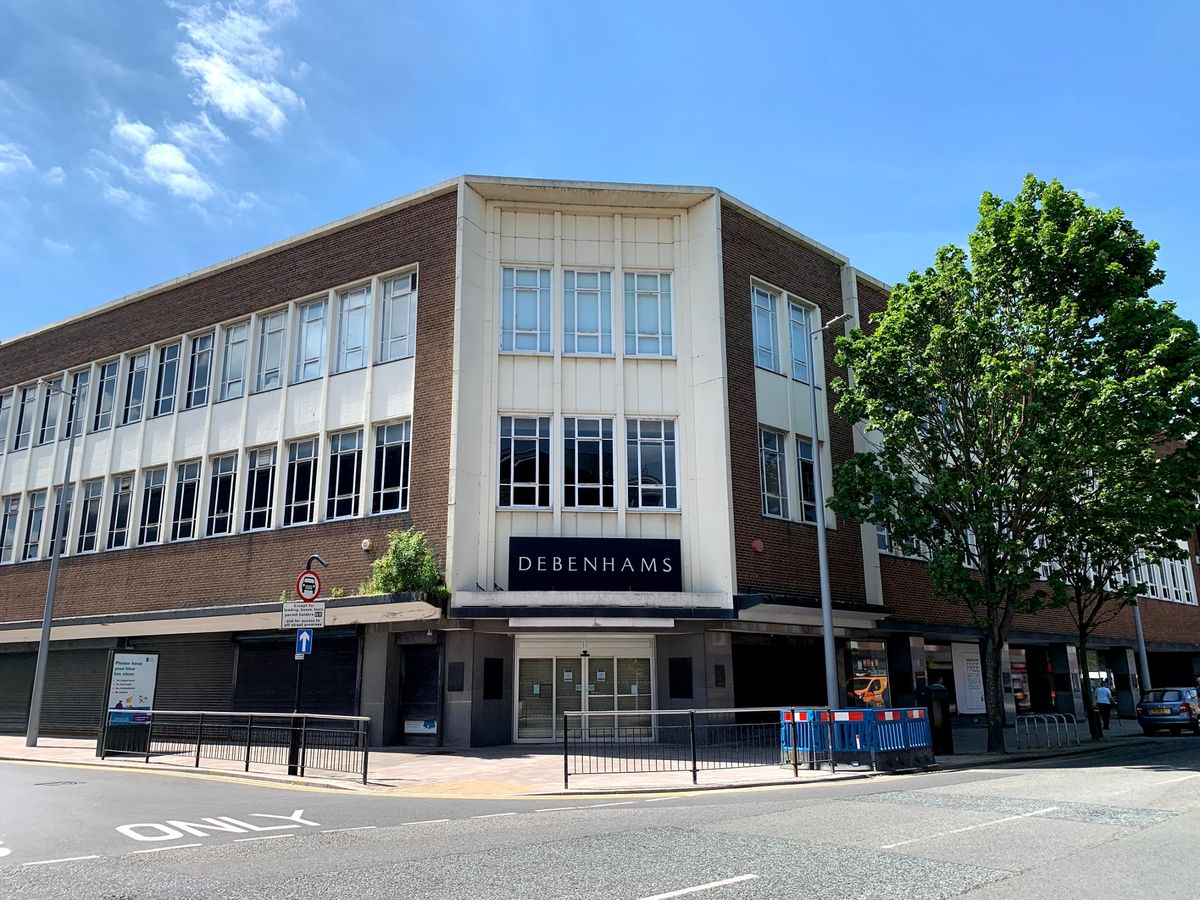 The former Debenhams building on Prospect Street