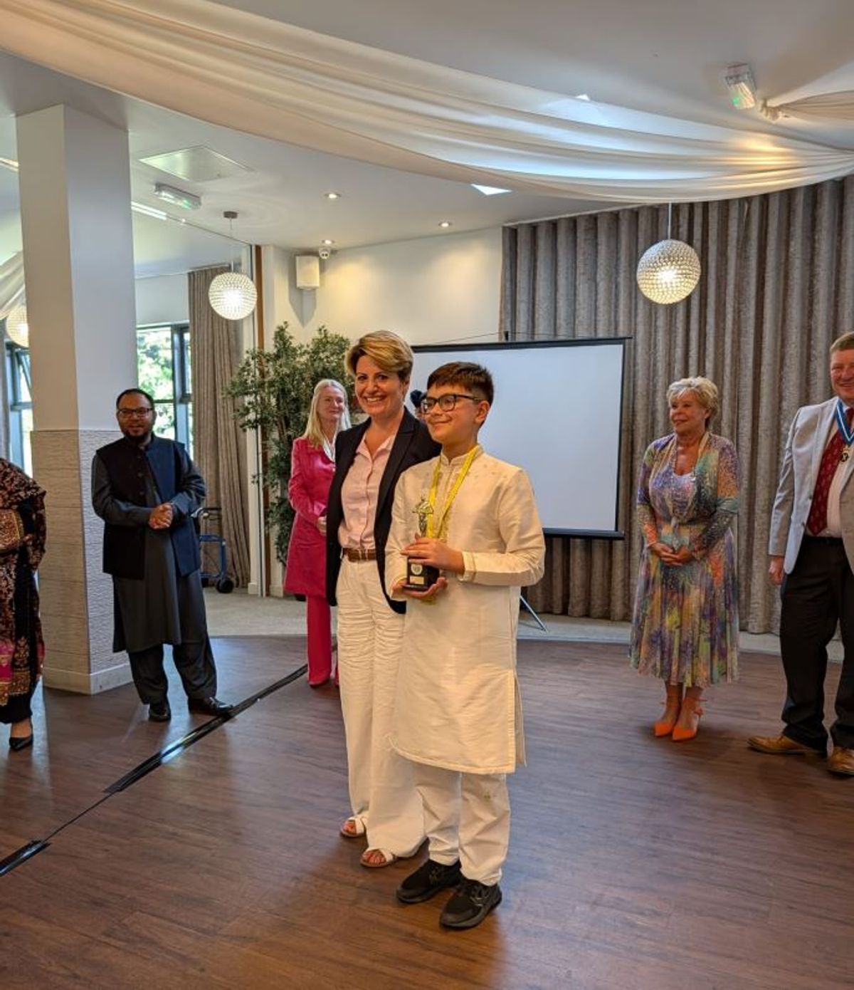 The event celebrated a number of young people for community engagement.
