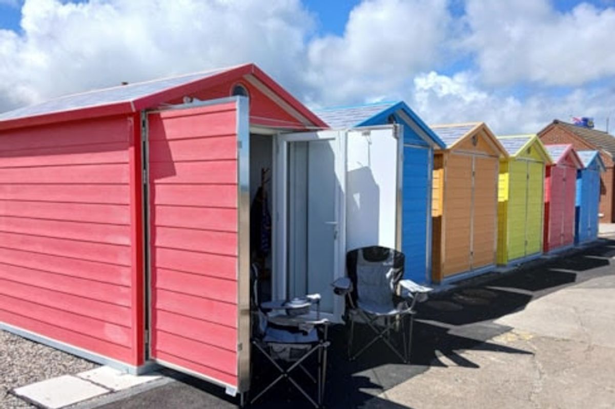 Beach huts at Withernsea are available for hire