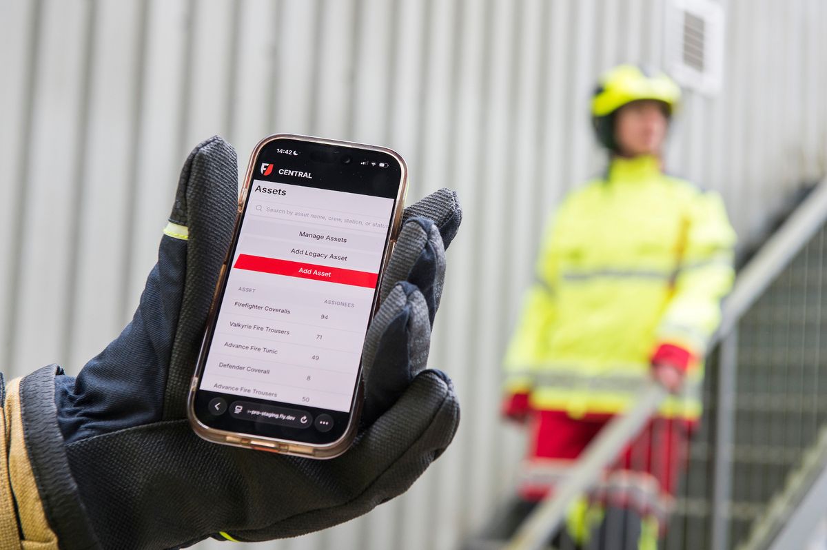 Key to FlamePro being named on the National Firefighter PPE Framework was the development of an asset management app, FlamePro Central