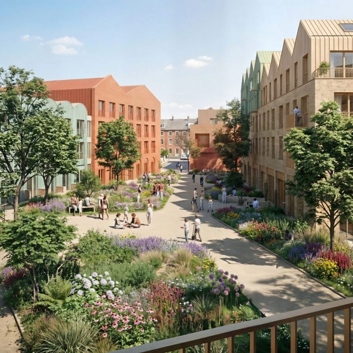 A CGI of how the Albion Square development will look
