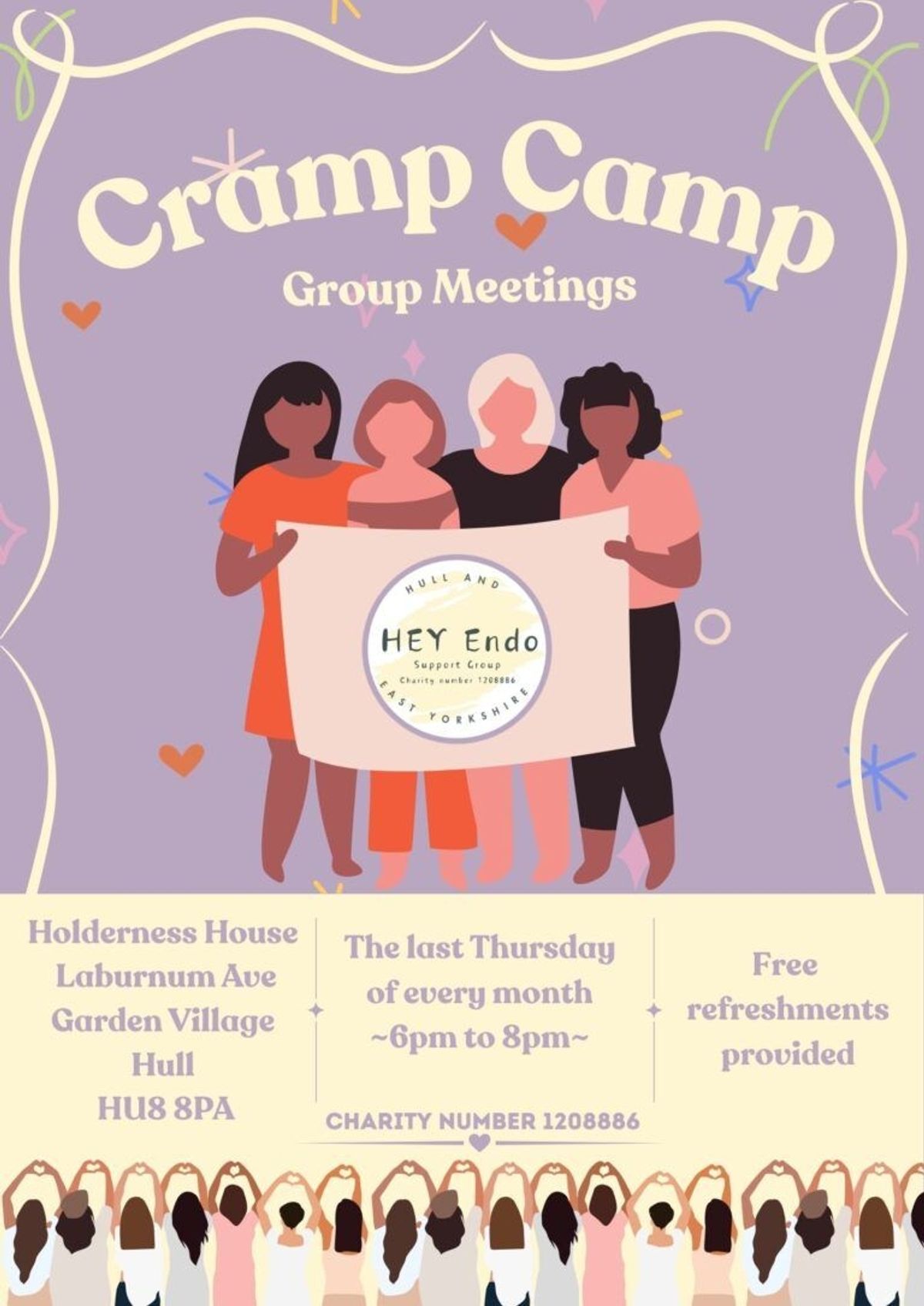 Launch of 'Cramp Camp' meetings is announced