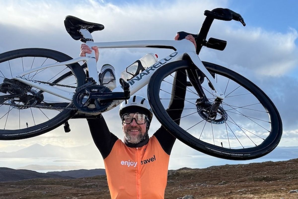 Martin Mansell has done various endurance cycle challenges.