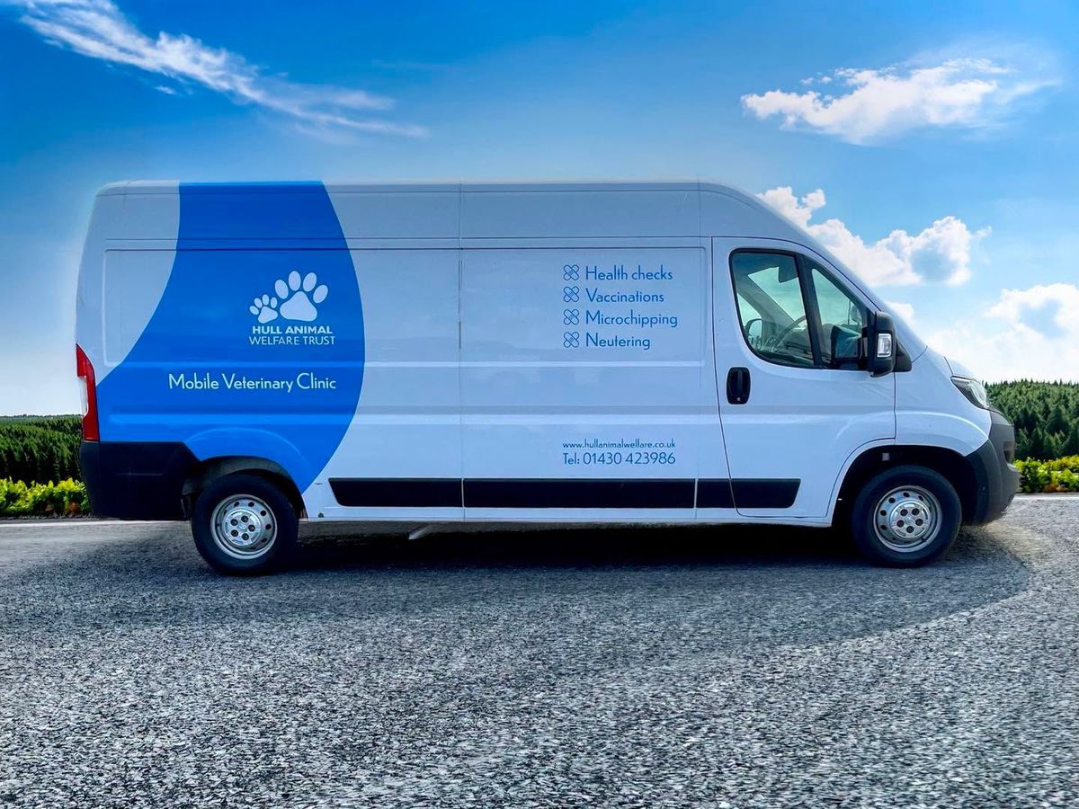 Hull Animal Welfare Trust thanked MW Graphics for doing the graphics on the van free of charge