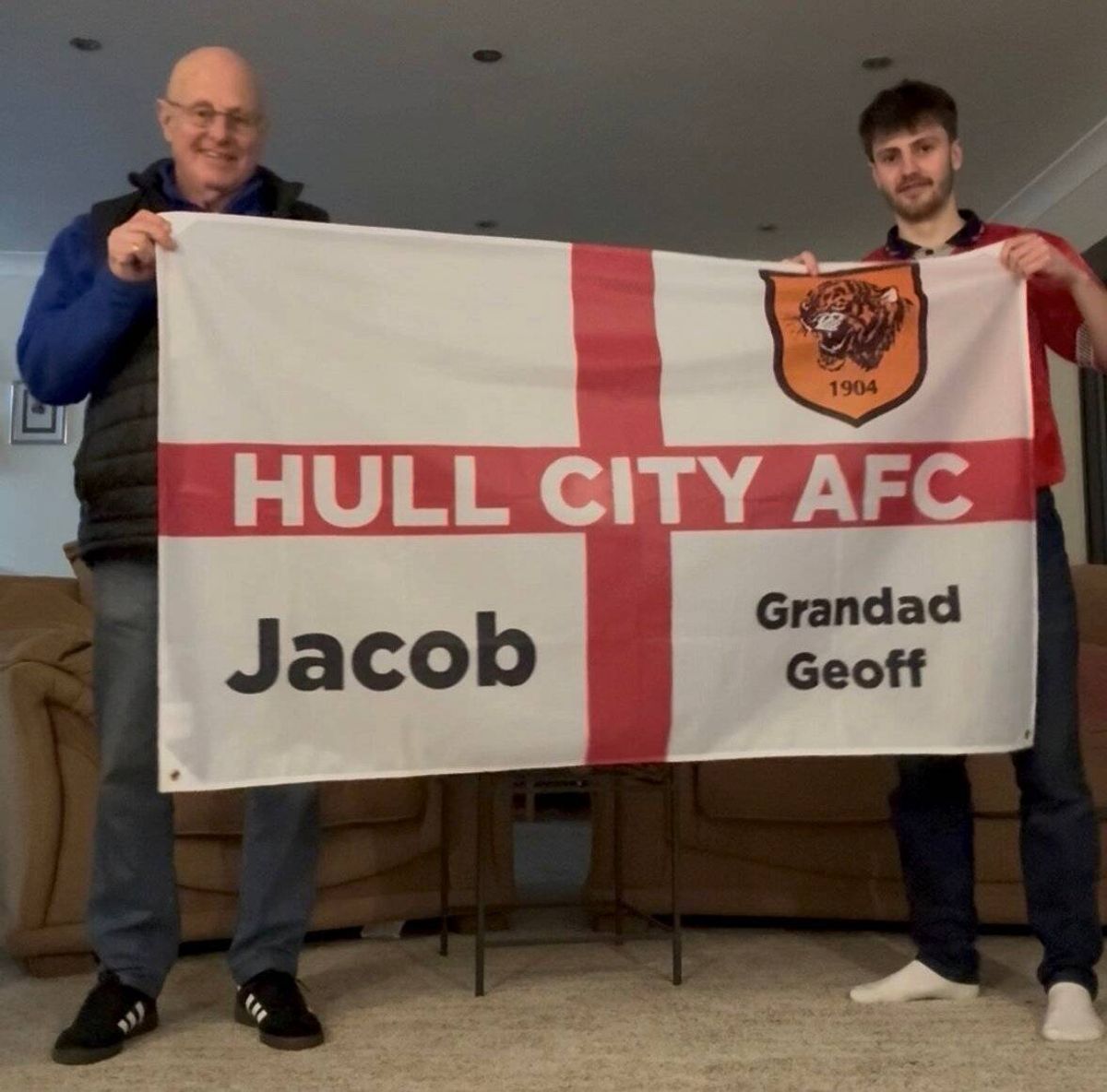 Jacob and Geoff are dedicated Hull City supporters