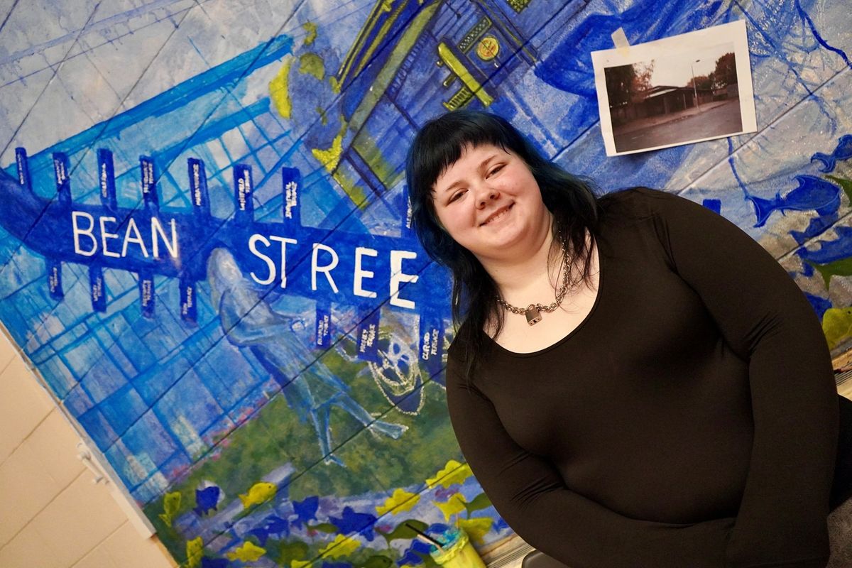 Hull College art student Alicia Harding